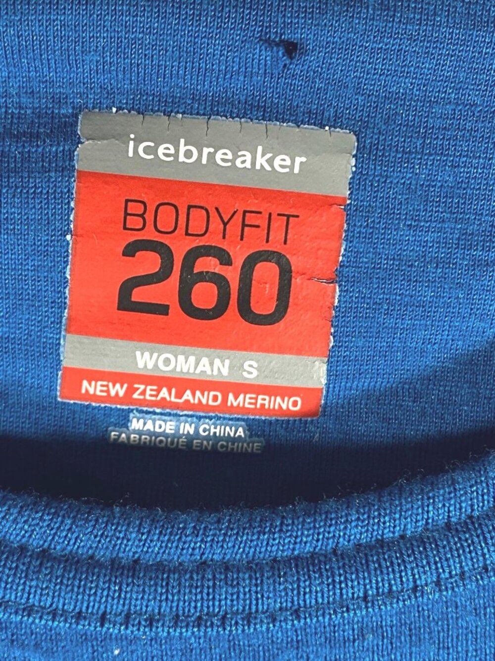 Icebreaker Bodyfit 260 Merino Wool Teal Blue Long Sleeve Base Layer Top S - Picture 4 of 8